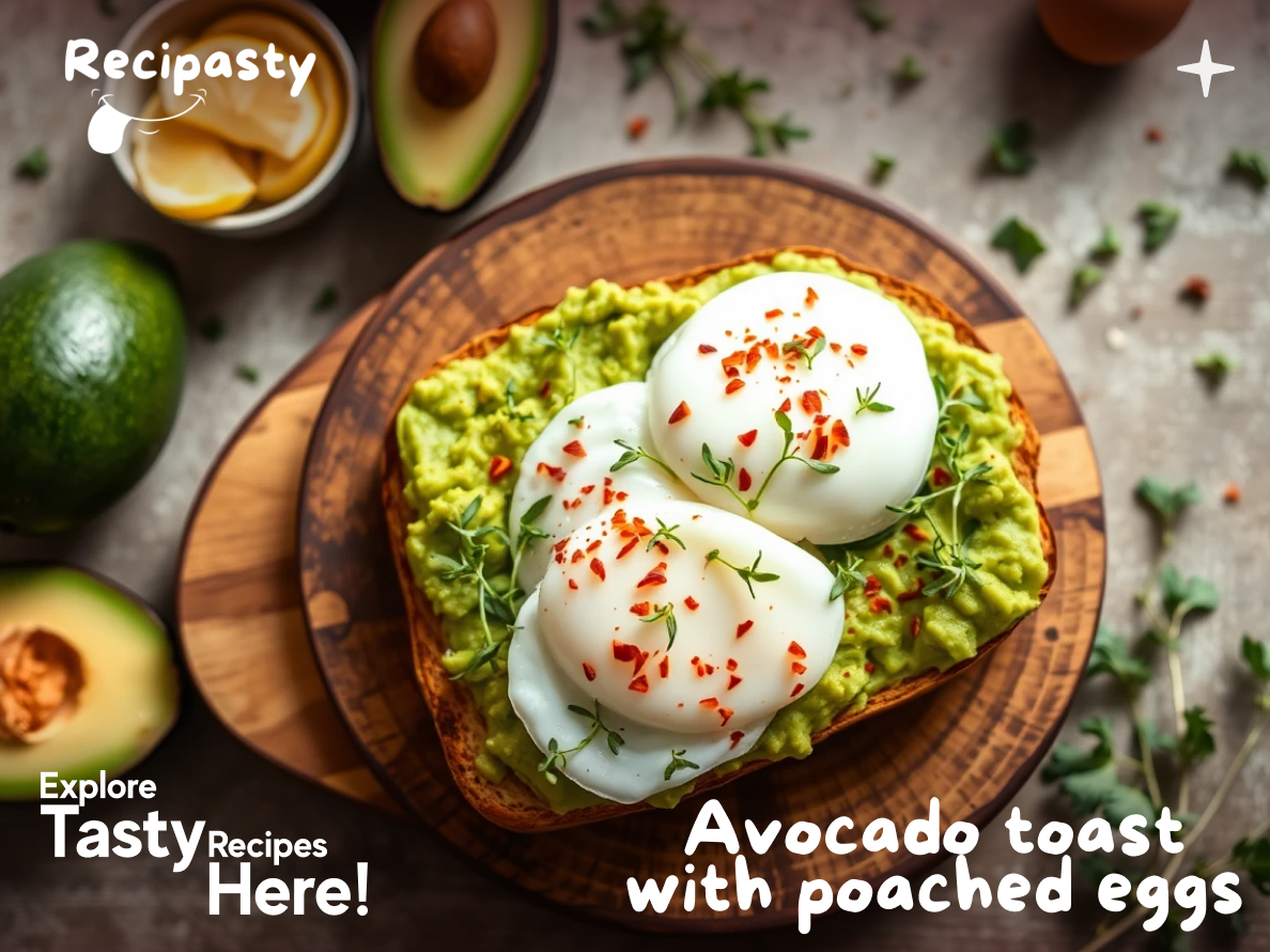 Avocado Toast with Poached Eggs – A Gourmet Breakfast