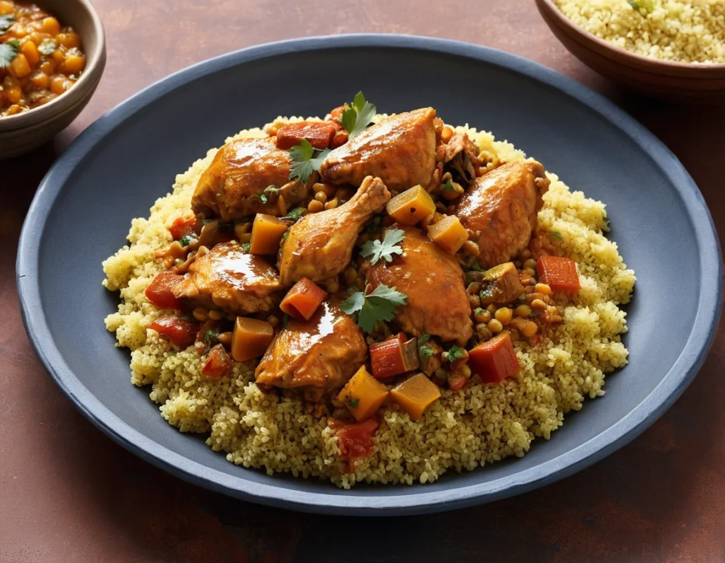 Moroccan Spiced Chicken Tagine with Couscous